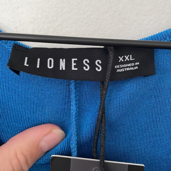 Lioness| XXL Size 12 Everlast Sleeveless Bodycon Blue Midi Dress NWT New - Picture 11 of 12